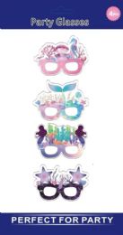 60 Bulk Party Fancy Glasses Mermaid 4pcs