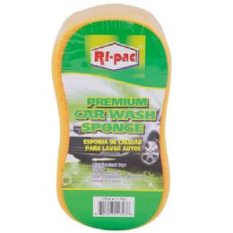 36 Bulk Sponge Premium Car Wash Yellow RI-Pac
