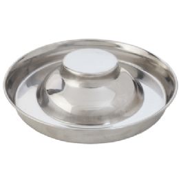 12 Bulk Stainless Steel 11 Inch Slow Feed Pet Bowl