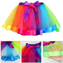 24 Bulk Rainbow Kid Tutu