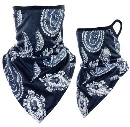 24 Bulk Neck Gaiters Print Paisley Triangle Face Shields