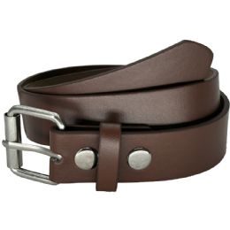 24 Bulk Kids Leather Belts Quality Brown For Kids Small Size