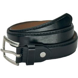 24 Bulk Belts Quality Black Stitched For Kids Small Size