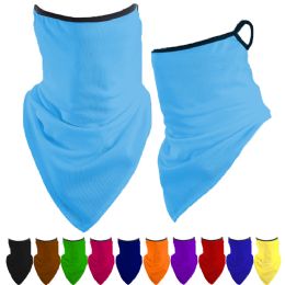 24 Bulk Assorted Neck Gaiters Triangle Face Shields For Kids