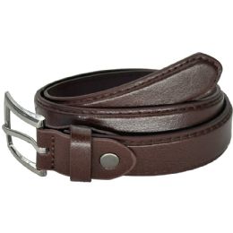 24 Bulk Kids Dress Belt Quality Brown Small Size