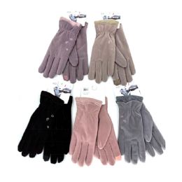 24 Bulk Ladies' Touchscreen Winter Gloves - Assorted Colors