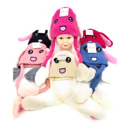 24 Bulk Kids' Bunny Winter Hat