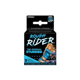 144 Bulk Life Styles Condoms 3 Ct Rough Rider The Original Studded