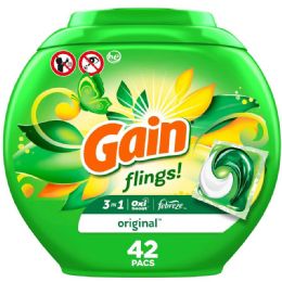 4 Bulk Gain Laundry Pods 42 Ct 3 In 1 Original Oxi / Fabreze