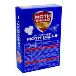24 Bulk Moth Shield Moth Balls 4 Oz Original