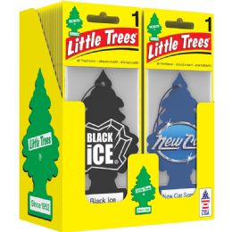 48 Bulk Little Tree 1 Ct Counter Display Asst (black Ice & New Car)