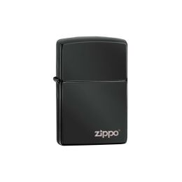 Bulk Zippo Lighter 1 Pk High Polish Black Laser Engrave No. 24756zl