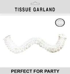 180 Bulk Tissue Garland 10ft White