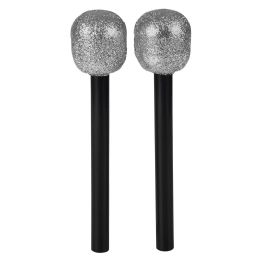 144 Bulk 10" Glitter Microphone