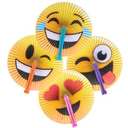1200 Bulk 10" Emoticon Folding Fan