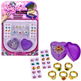 144 Bulk Fashion Ring And Gem Set