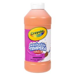 12 Bulk Crayola Washable Tempera Paint 16oz Orange