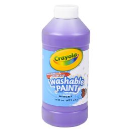 12 Bulk Crayola Washable Paint Bottle Violet 16oz