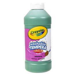12 Bulk Crayola Washable Tempera Paint 16oz Green