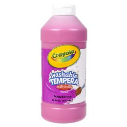 12 Bulk Crayola Washable Tempera Paint 16oz Magenta