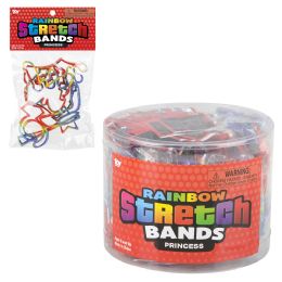 288 Bulk Princess Rainbow Silicone Stretch Bands