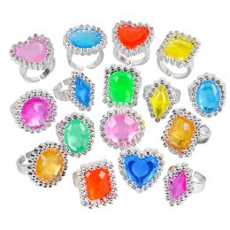 7200 Bulk Jewel Ring Plastic 1"