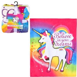 20 Bulk 50" X 60" Unicorn Blanket