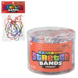 288 Bulk Dessert Rainbow Silicone Stretch Bands