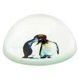 36 Bulk 80 Mm Dome Paperweight 2 Penguins