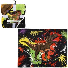 20 Bulk 50 X 60" Dinosaur Blanket