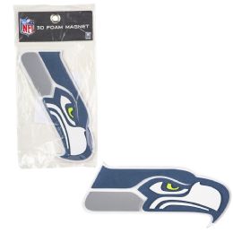 24 Bulk Fanfave 8" Seattle Seahawks 3d Magnet