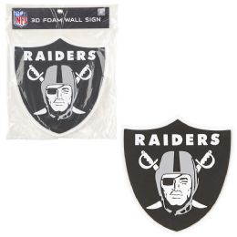 12 Bulk Fanfave 15" Oakland Raiders 3d Foam Sign