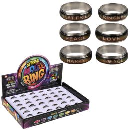 720 Bulk Sayings Spinner Mood Ring
