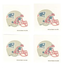 96 Bulk 4 Pc New England Patriots Tattoo Set