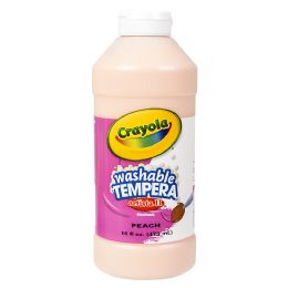 12 Bulk Crayola Washable Tempera Paint 16oz Peach