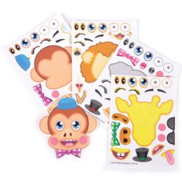 2880 Bulk Zoo Animal Character Sticker Set