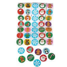 20000 Bulk Holiday Roll Stickers Assortment (500pcs/unit)