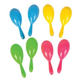 576 Bulk 4" Plastic Neon Maracas