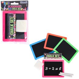 288 Bulk Neon Chalkboard Set