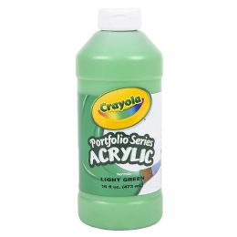 12 Bulk Crayola Acrylic Paint Bottle 16oz Light Green