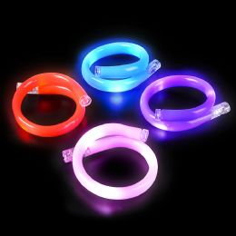 144 Bulk 8" Led Flashing Tube Bracelets