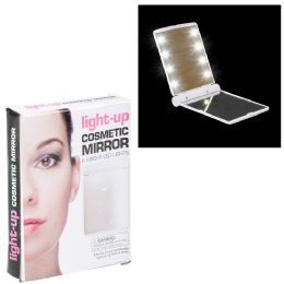 144 Bulk 4.25" LighT-Up Cosmetic Compact Mirror