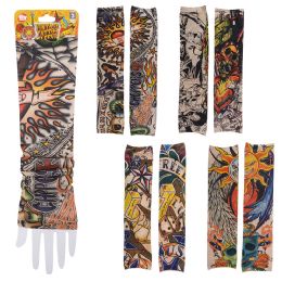 144 Bulk Vintage Print Tattoos Sleeve 16"
