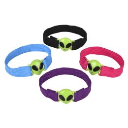 864 Bulk Alien Woven Bracelet 7.5" 24/unit