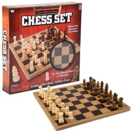 12 Bulk 10" Wooden Chess Set