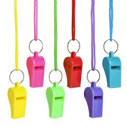 864 Bulk 2" Neon Whistle Necklace
