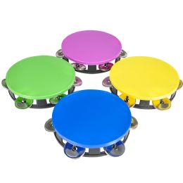 144 Bulk 5.5" Neon Tambourine