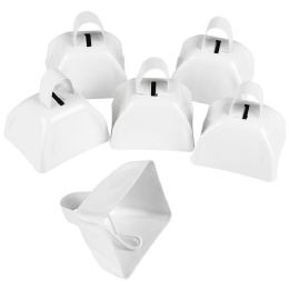 144 Bulk 3" White Metal Cowbell