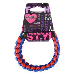 288 Bulk TwO-Tone Paracord Buckle Bracelet 9"
