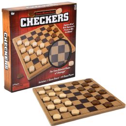 12 Bulk 10" Wooden Checkers